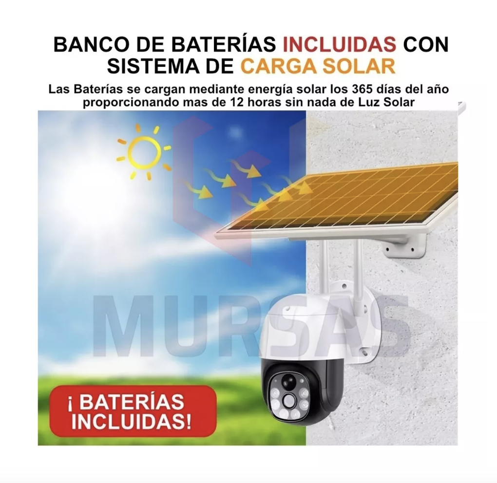 Miniatura 5 de Cámara De Seguridad Solar Exterior Wifi